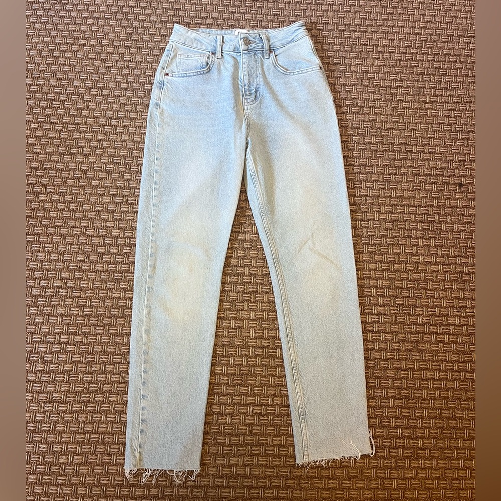 BDG Light Wash High-Waisted Straight Leg Jeans
